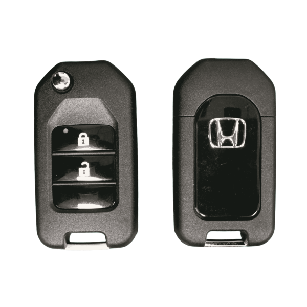 10 buah/kotak New Honda 2 Buttons Modified Folding Remote Key shell