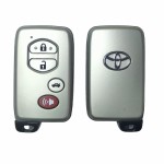 10 buah/kotak Toyota Smart Key Cover 3+1 Buttons Sedan Silver(With logo)