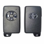 10 buah/kotak Toyota smart key shell 2 Buttons Black(With logo)