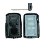 10 buah/kotak Toyota smart key shell 4 Buttons Black(use aftermareket pcb)(With logo)