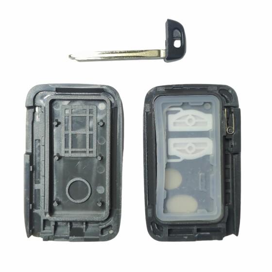 10 buah/kotak Toyota Smart Key Cover 2+1 Buttons Silver(With logo)