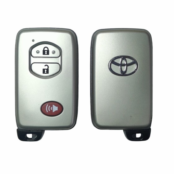 10 buah/kotak Toyota Smart Key Cover 2+1 Buttons Silver(With logo)