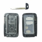 10 buah/kotak Toyota Smart Key Cover 3 Buttons SUV Silver(With logo)