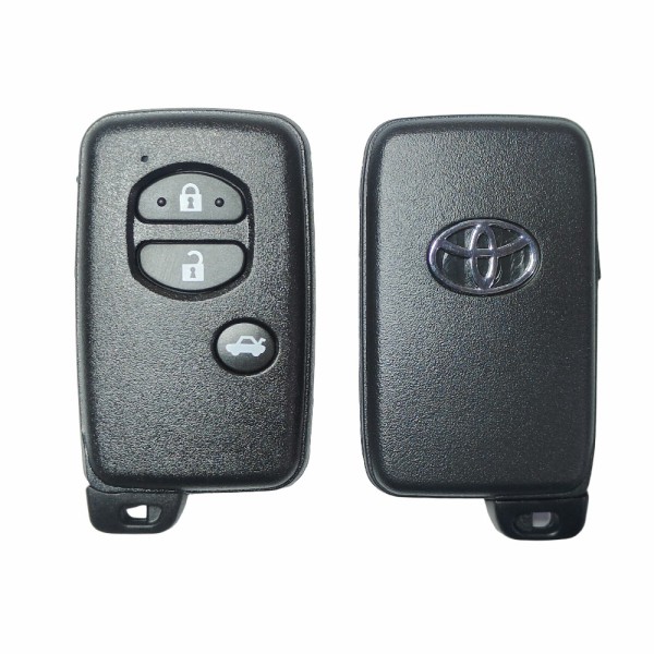 10 buah/kotak Toyota Smart Key Cover 3 Buttons Sedan Black(With logo)