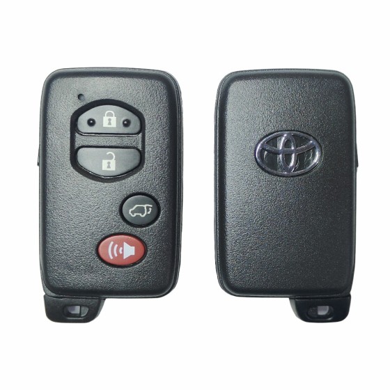 10 buah/kotak Toyota Smart Key Cover 4  SUV Buttons Black(With logo)