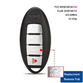 Nissan 3+1 Buttons (SUV) 433Mhz 4A Chip - S180144106(With logo)