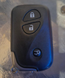 Lexus 3 Buttons SUV A blade smart key shell